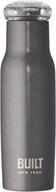 built charcoal vacuum insulated flip top water bottle with double wall stainless steel - model 5193427 logo