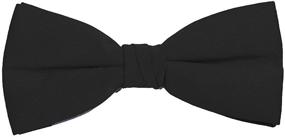 img 3 attached to 🎩 Enhance Your Formal Attire with the Elegant Black Satin Banded Mens