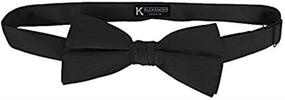 img 1 attached to 🎩 Enhance Your Formal Attire with the Elegant Black Satin Banded Mens