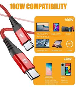 img 2 attached to USB C Cable 100W 10Ft 2-Pack