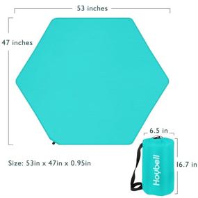 img 2 attached to 🛏️ Hoybell Play Yard Mattress - Self-Inflatable & Portable with Carry Case, Blue - Compatible with Summer Pop 'N Play Playard