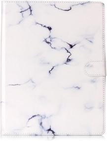 img 3 attached to 📱 White Marble iPad Case - Dteck(TM) Slim Flip PU Leather Wallet Case with Card Slots/Money Pouch, Kickstand & Magnetic Closure for Apple iPad 2 3 4, Full Body Protective Cover