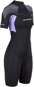 img 2 attached to 🩱 Henderson Thermoprene Pro Wetsuit for Women 3mm Shorty, Black - Back Zip