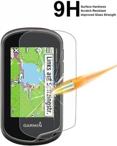 img 2 attached to 📱 Pack of 4 Tempered Glass Screen Protectors for Garmin Oregon 600/650/750 GPS - Akwox 0.3mm 9H Hard Scratch-Resistant"