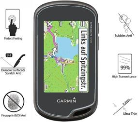 img 3 attached to 📱 Pack of 4 Tempered Glass Screen Protectors for Garmin Oregon 600/650/750 GPS - Akwox 0.3mm 9H Hard Scratch-Resistant"