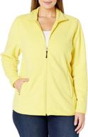 amazon essentials womens full zip fleece women's clothing and coats, jackets & vests logo