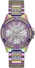 img 4 attached to 💎 Glamorous GUESS 40MM Crystal Embellished Watch: Sparkle and Style Combined