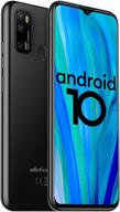 ulefone note 9p 4g unlocked cell phones - hd+ waterdrop screen, triple camera, android 10, 4gb+64gb, 4500mah battery, face unlock, black logo