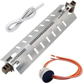 img 4 attached to Refrigerator Defrost Heater Kit AMI PARTS WR51X10055 with Temperature Sensor WR55X10025 and High Limit Thermostat WR50X10068 Replacement for General Electric