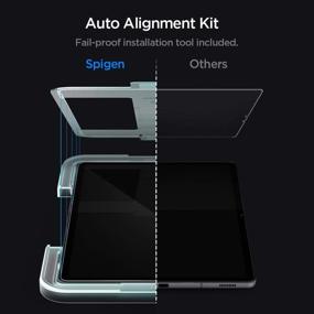 img 2 attached to Spigen Tempered Glass Screen Protector for Galaxy Tab S7 (11 inch) - 9H Hardness & Case-Friendly
