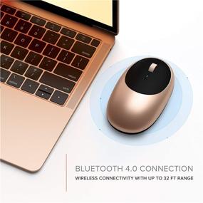 img 3 attached to 🖱️ Беспроводная мышь Satechi Aluminum M1 Bluetooth с портом Type-C для зарядки - Золото | Совместима с Mac Mini, iMac Pro/iMac, MacBook Pro/Air, iPad Pro 2020/2018, Mac-устройства 2012 года и новее.