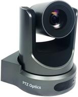 📷 ptzoptics-20x-sdi gen-2 ptz ip потоковая камера - серый, с одновременными выходами hdmi и 3g-sdi. логотип