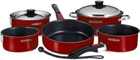 img 4 attached to Magma A10-366-MR-2-IN Non-Stick Cookware Set - 10-Piece Collection