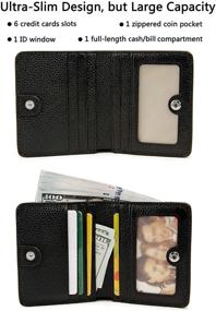 img 3 attached to AINIMOER Women's Handbags & Wallets: Leather Compact Design with RFID Blocking