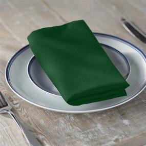 img 4 attached to Linen 10 Pack Polyester Napkins 17 Inch