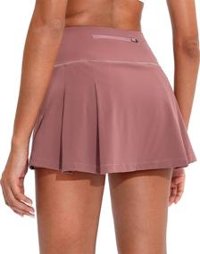 img 4 attached to 🎾 Soothfeel Pleated Tennis Skirt with Pockets: Women's High Waisted Athletic Golf Skort for Workout Running and more!