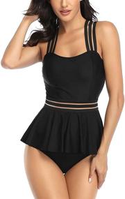 img 3 attached to 👙 SEBOWEL Tankini Swimsuit Swimwear for Women - Stylish Bathing Suit for Swimsuits & Cover Ups