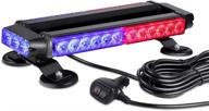 🔴 versatile at-haihan waterproof 30w magnetic blue red led emergency strobe flashing light bar for police cars & law enforcement vehicles - enhancing rooftop safety & warning logo