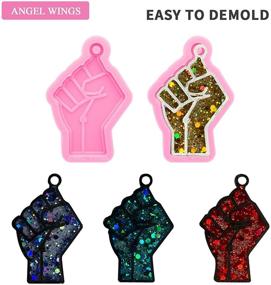 img 2 attached to 🤲 Silicone Mold for DIY Keychain Pendant, Polymer Clay & Epoxy Resin Crafting Molds – Shiny Glossy Fist Shape for Necklaces, Jewelry Making, and Home Decoration