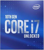 усиливайте мощность с процессором intel core i7-10700k avengers collector's edition - 8 ядер до 5,1 ггц, разблокированный lga1200 (чипсет intel серии 400) 125вт. логотип