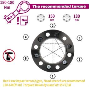 img 2 attached to 🔧 WHEELTECH 4X 2 дюйма 6x5.5 to 6x5.5 14x1.5 Болты для колесных дистанционных прокладок 6x139.7 to 6x139.7 6 отверстий, совместимо с Chevrolet Silverado 1500, Suburban 1500 и Tahoe.