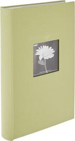 img 4 attached to Sage Green Fabric Frame Cover Photo Album: Holds 300 4x6 Photos in 300 Pockets