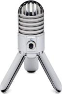 🎙️ chrome samson meteor mic usb studio condenser microphone logo