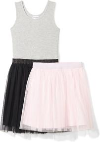 img 3 attached to 👧 X-Small Girls' Clothing by Spotted Zebra