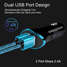 img 1 attached to Улучшенный набор зарядных устройств USB C для Samsung Galaxy S21 Ultra 5G S20 FE Note 20 S10E S10 Lite S9 S8 A10E A20 A21 A51 A01 A50 A71, Google Pixel 5 XL/5 4 XL 3A 3 XL - блок зарядного устройства для стены + автомобильное зарядное устройство + 2 кабеля Type C