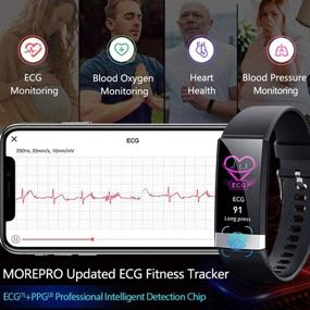 img 3 attached to 📈 MorePro SpO2 Blood Oxygen Blood Pressure Heart Rate Monitor Fitness Tracker Smart Watch with HRV Health Sleep Monitor for Android iOS Women Men - Waterproof Activity Tracker