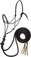 weaver leather silvertip loping halter 🐴 with 8-feet reins: premium quality equestrian gear логотип