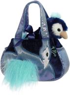 🦚 aurora - 7" mora peacock pet carrier: stylish and multicolor convenience logo