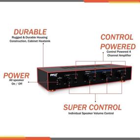 img 2 attached to 🔊 Pyle PSPVC4 - Премиумный распределитель звука на 4 зоны для управления многоканальными усилителями