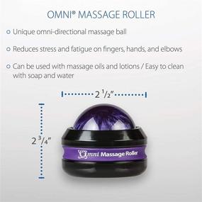 img 3 attached to 🟣 Core Products Omni Massage Ball Manual Roller Massager for Self Massage Therapy Tool, Purple with Black Cap