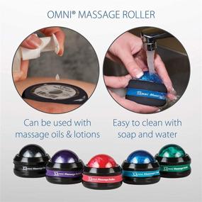 img 2 attached to 🟣 Core Products Omni Massage Ball Manual Roller Massager for Self Massage Therapy Tool, Purple with Black Cap