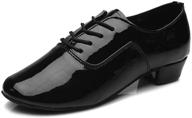 ykxlm women's leather professional ballroom performance shoes logo