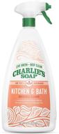 🧼 charlie's soap kitchen and bath cleaner spray (32 oz, 1 pack) - natural multi-surface cleaner for kitchen and bathroom – non-toxic and biodegradable logo
