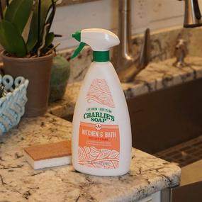 img 2 attached to 🧼 Charlie's Soap Kitchen and Bath Cleaner Spray (32 Oz, 1 Pack) - Natural Multi-Surface Cleaner for Kitchen and Bathroom – Non-Toxic and Biodegradable