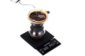 img 3 attached to ☕ Espresso Timer Scale with Built-in Timer, Pour Over Coffee Scale with Timer, Compact Espresso Scale with Timer, Small Coffee Scale with Timer, Coffee Scale Timer with Batteries Included