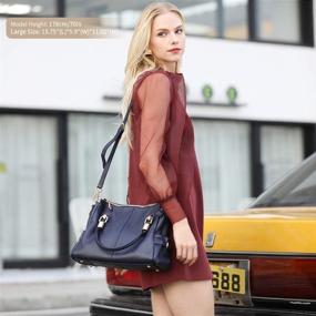 img 3 attached to Stylish Kattee Genuine Leather Handbags & Wallets for Women - Perfect Shoulder Totes!