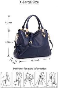 img 1 attached to Stylish Kattee Genuine Leather Handbags & Wallets for Women - Perfect Shoulder Totes!