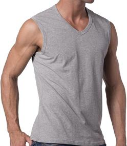 img 2 attached to Y2Y2 Sleeveless V Neck T Shirt White