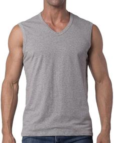 img 4 attached to Y2Y2 Sleeveless V Neck T Shirt White