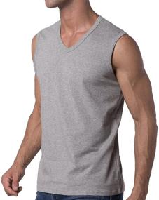 img 3 attached to Y2Y2 Sleeveless V Neck T Shirt White