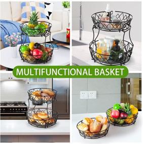 img 2 attached to Basket Kitchen Countertop Storage Vegetables