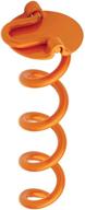 premium orange outdoor ground anchor - liberty ancfr10-org-a: folding ring, 10-inch single spiral design логотип