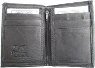 featherweight bifold wallet in sleek black leather logo