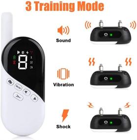 img 1 attached to 🔌 Rechargeable Shock Collar for 3 Dogs - Efficient Training Device with Multi Modes - Waterproof Bark Collar for Medium and Large Dogs