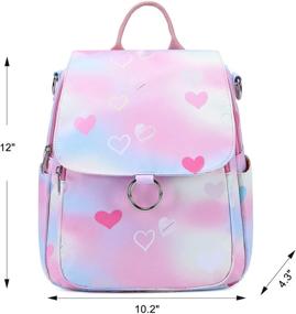 img 3 attached to Bookpack Backpack Multifunction Preschool Tie Dyed Women's Handbags & Wallets for Fashion Backpacks