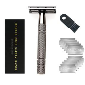 img 4 attached to 🌱 Zero Waste Metal Safety Razor: Eco-Friendly, Double Edge Razor for Men & Women, Plastic Free with 10 Blades